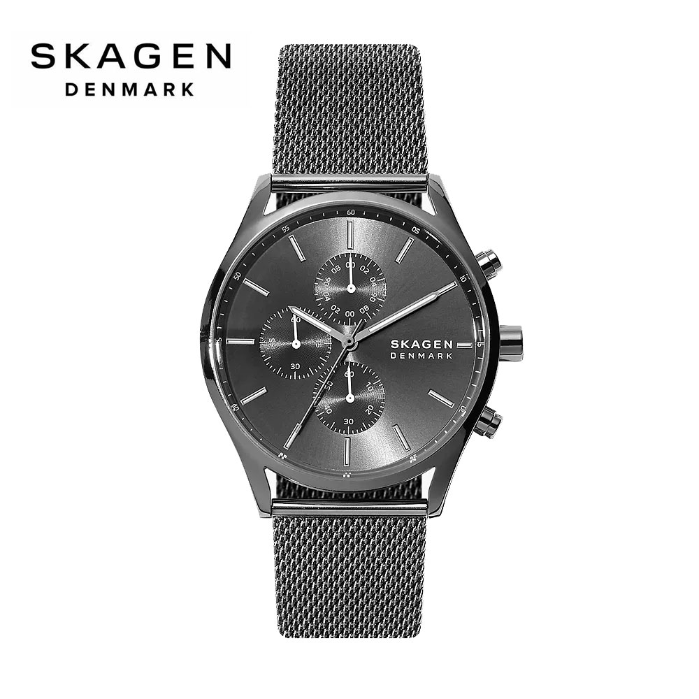 【楽天市場】SKAGEN スカーゲン SKW6608 HOLST クロノグラフ チャコール スチールメッシュウォッチ メンズ 腕時計 正規品 ...