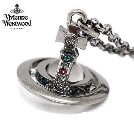 VivienneWestwood ヴィヴィアンウエストウッド 63020098 S001 アクセサリー PTEITE ORB プチオーブ ペンダント/ネックレス ガンメタル 【送料無料】|ジュエリーセキネ