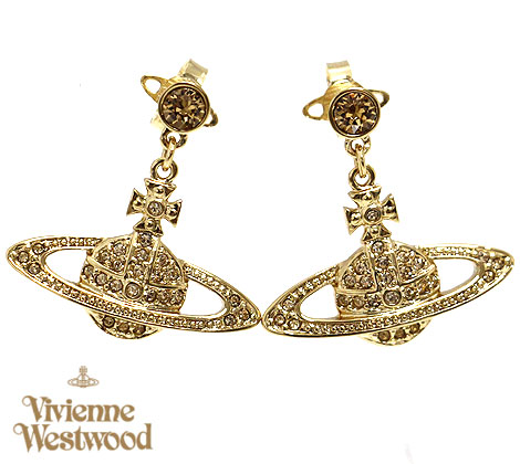 VivienneWestwood ヴィヴィアンウエストウッド 62020025 R121 ピアス アクセサリー ミニ バス レリーフ ドロップ ピアス ゴールド 新品【送料無料】｜ジュエリーセキネ