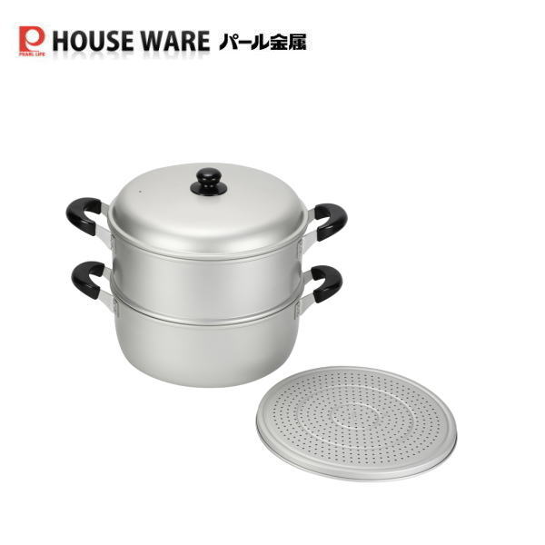 ニューセレット アルミ２段蒸し器 30cm H-2419 パール金属