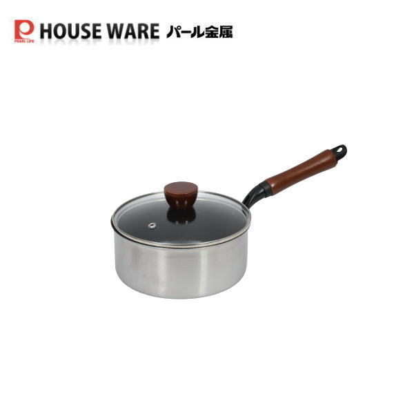 楽天市場】パール金属公式 片手鍋 16cm ガラス蓋付 IH対応 2層鋼
