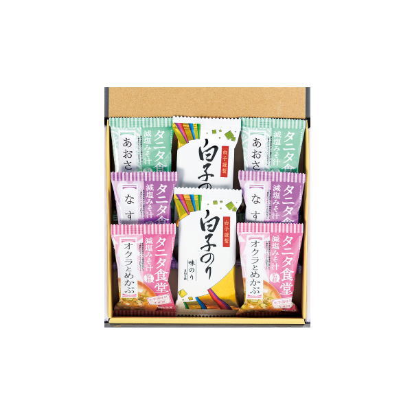 楽天市場】タニタ食堂監修減塩みそ汁・白子のり詰合せ ST-30