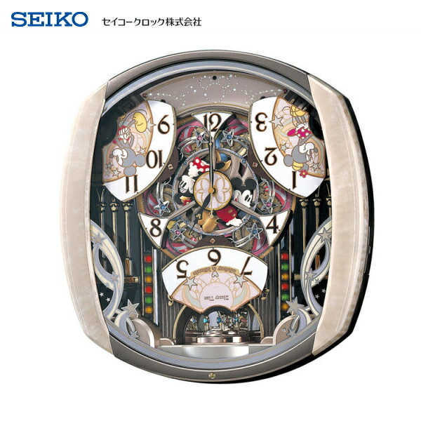 品質は非常に良い セイコー SEIKO 電波掛け時計 ディズニータイム