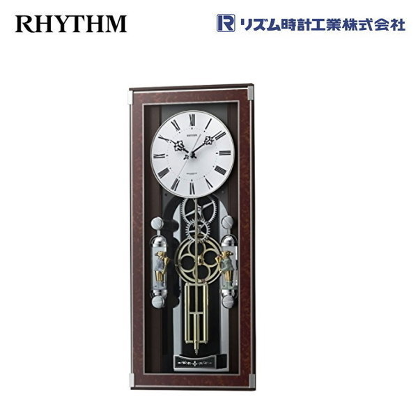 ソフィアーレプリモ 4MN535SR23 【断わり書き付貨物輸送無料】 リズム時計工業(RHYTHM) 電磁波時辰儀 電磁波柱時計 電磁波掛け時計 飾りつけ振子時辰儀 今めかしいな飾りもの時辰儀 時報楽曲 愛くるしげ絡繰り時辰儀 今めかしい 今めかしい 事務室にも