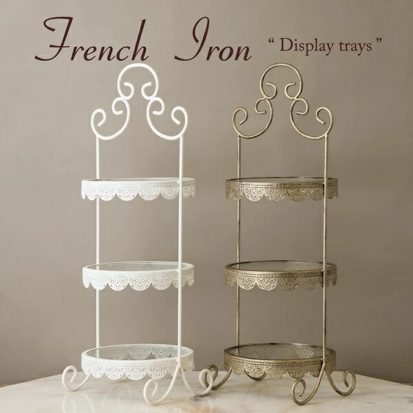 楽天市場】アイアン トレイ ディスプレイ ラウンド/アンティーク風