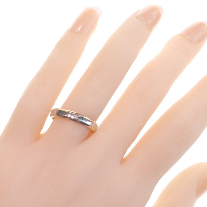 プラチナとピンクゴールドのコンビデザインK18/Pt900マリッジリング結婚指輪TrueLove