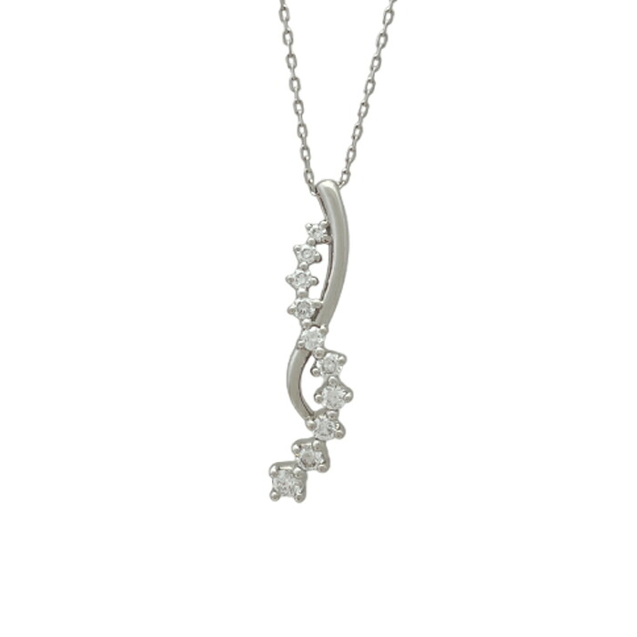 【P2倍+クーポン】ダイヤモンド ネックレス Pt900 0.2ct プラチナ おすすめ おしゃれ メンズ レディース 普段使い 天然 本物 プレゼント お祝い 記念日 誕生日 結婚記念日 10周年 誕生石 4月 彼女 かわいい 輝き 美しい｜ジュエリー　うらら