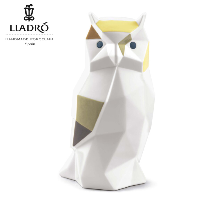 正規品 リヤドロ Lladro Origami フクロウ フィギュリン 新作 ポーセリン 磁器 人形 置物 インテリア 動物 折り紙 プレゼント お祝い 新築 開業 玄関 オフィス リビング 縁起物 Ice Org Br