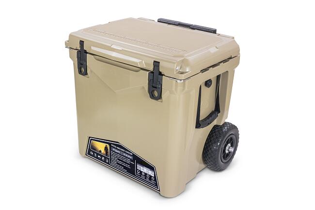 Pegoo アイスランド クーラーボックス HardCoolerBox TOW45QT(約42.6L) SD CL-04506 サンド タイヤ付きモデル アウトドア キャンプ