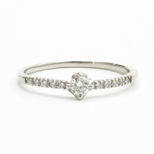 【受注生産】・消費税込 プラチナ リング ダイヤモンド 0.16ct ブライダルリング マリッジリング 婚約 指輪 プレゼント 贈り物 特別 刻印 名前 イニシャル 文字入れ