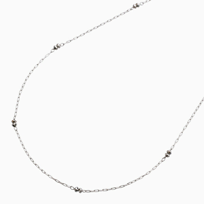 Platinum Pt850 プラチナ ネックレス レディースネックレス アクセサリー ジュエリー ステーション・ミラクルカット ミラーボール 小豆 小豆チェーン 上品 女性 レディース プレゼント 記念日 誕生日 お祝い ギフト 長さ調節可能 アジャスター付き