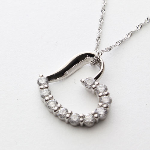 海外正規品 楽天市場 大特価 送料無料 純プラチナ 純pt枠 ノーブルテン ダイヤモンド 0 5カラット ペンダント オープン ハート ノーブル１０ ジュエリーウォーク心斎橋 希少 Blueocean Me Com