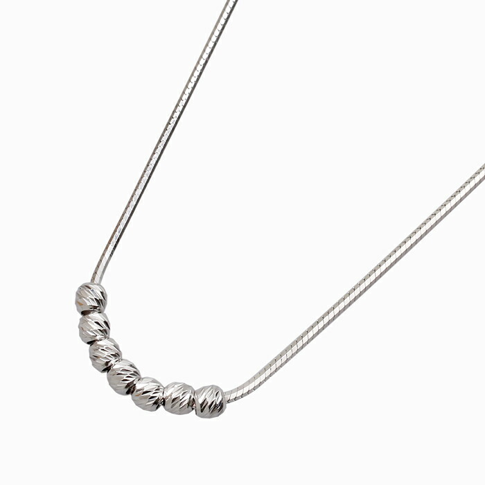 DIBI ディビ イタリア製 ITALY シルバー SILVER 925 ネックレス ペンダント ミラーボール アジャスターあり 引き輪式 アクセサリー アイテム お洒落 オシャレ シンプル しなやか スネークチェーン 46cm 41cm 18,130円