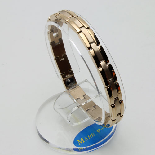純チタン チタン TITANIUM ブレスレット アクセアリー 男女兼用 男性 メンズ 女性 レディース マーレ MARE シャンパンゴールド 純度99.99% ゲルマニウム入り 上品 お祝い 記念日 誕生日 プレゼント ギフト 19cm 18g 日本製 8mm幅 厚み3mm|ジュエリーウォーク心斎橋