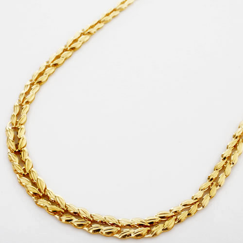 【造幣局検定刻印入】 純金 ネックレス （Ｋ24）ラン （リバーシブル仕様、K24刻印入） アクセサリー お洒落 オシャレ アイテム 女性 レディース 【smtb-k】