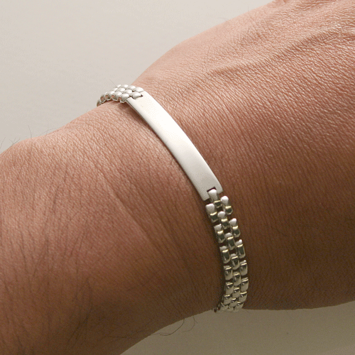 Jewelry Walk Shinsaibashi Danilo Mingaldi Italy Vicenza Silver Danilo Mingaldi Italy Vicenza Silver Bracelet With A Plate