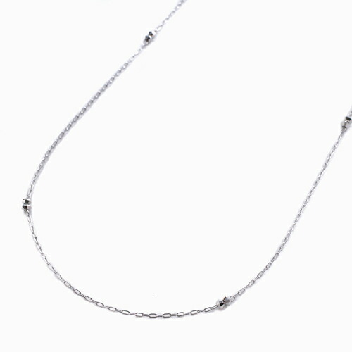 NEW \u0026 NEW !!柔らかいで愛くるしい◇雅びやかな成年者の口当たり◇18金 首飾り・白いことゴールド（K18WG）ステイション・不思議なこととり捨てる ジュエリー・アクセサリー-ネックレス・ペンダント-男女兼用アクセサリー