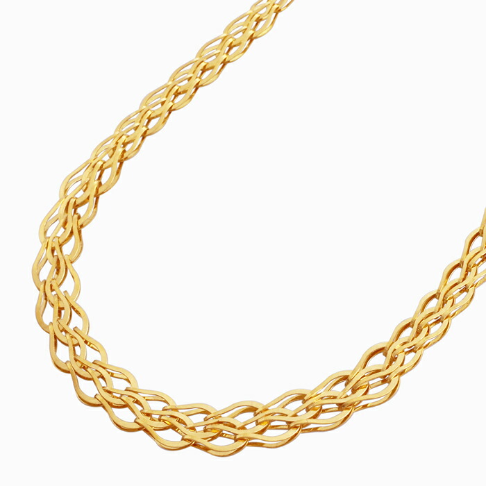 日本製 純金 24金 K24 24k GOLD ゴールド ネックレス グラデーションネックレス アクセサリー ジュエリー エレガント ゴージャス 華やか 高品質 オシャレ お洒落 女性 レディース 記念日 誕生日 お祝い ギフト プレゼント 造幣局検定刻印入 10g 42cm|ジュエリーウォーク心斎橋