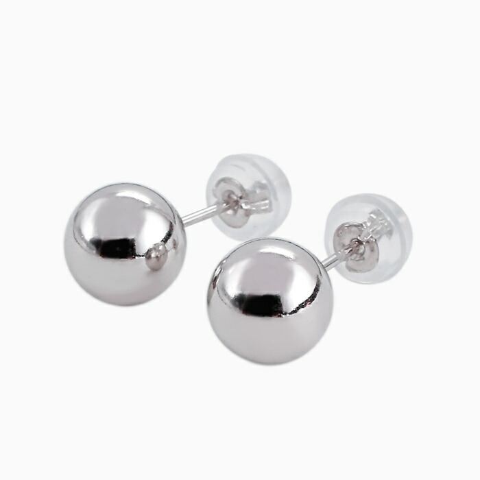 【送料無料】プラチナ Platinum Pt900 ピアス ボールピアス 小さめピアス 7mm玉 スタッド シリコンキャッチ シンプル 両耳 軽い 軽量 小さめ 小さめサイズ 華奢 可愛い レディース レディースアクセサリー プラチナアクセサリー 女性 記念日 誕生日 お祝い ギフト プレゼント