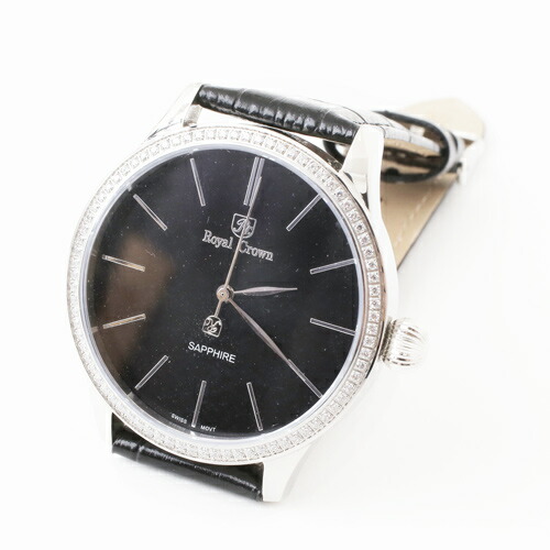 ☆送料無料・消費税込☆ 【Royal Crown ITALY DESIGN】 レディース 腕時計 ウォッチ ブラック 【smtb-k】【スーパーセール対象商品】