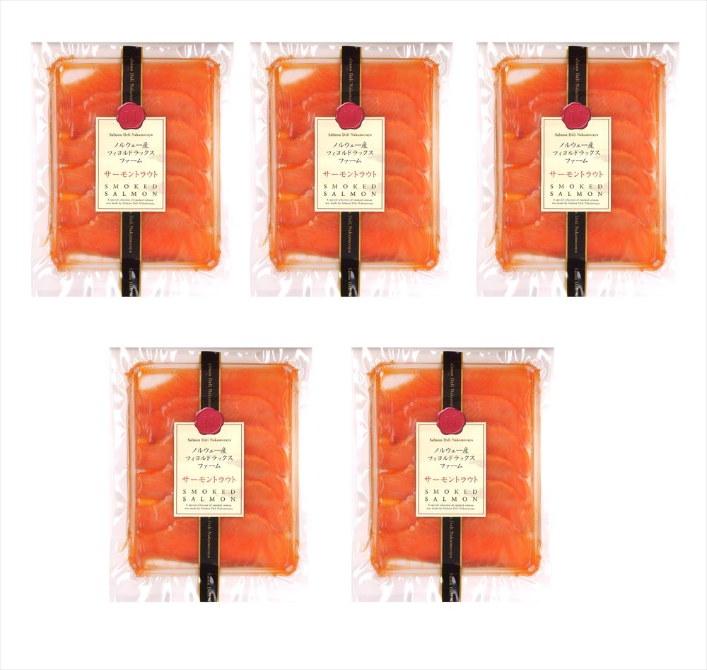 お中元 滋賀 50g 5 海産品 冷蔵14日 サーモントラウト 滋賀中村屋 滋賀県 スモークサーモン 熨斗対応