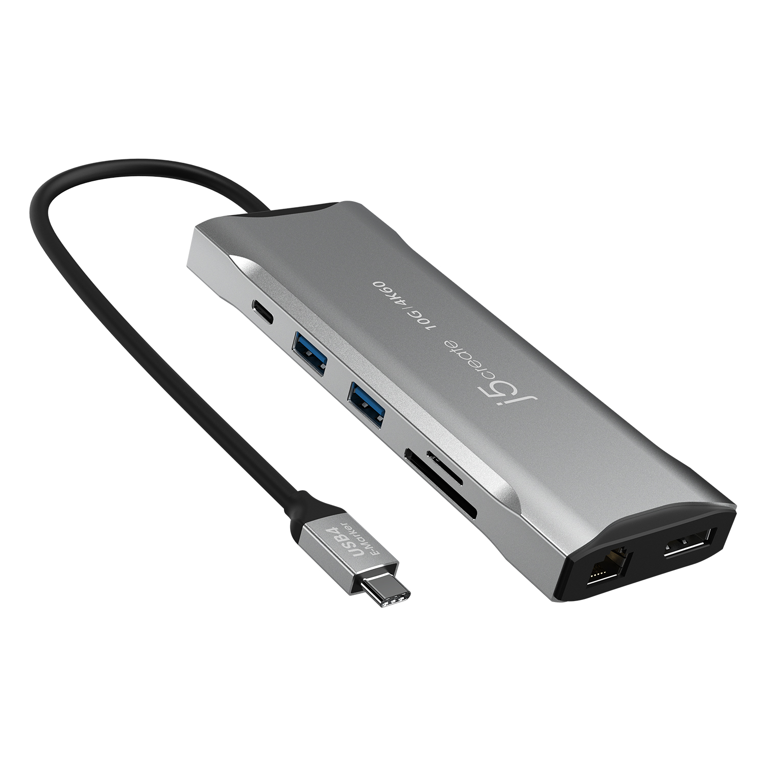 j5create 木製モニタースタンド USB Type C / HDMI ドッキング