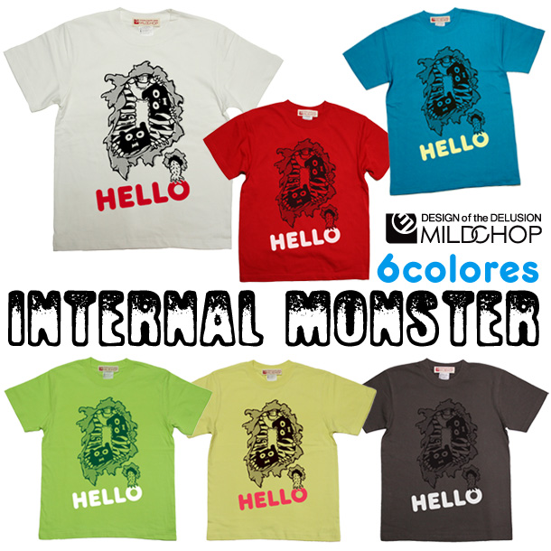 楽天市場 Internal Monster オリジナル半袖tシャツ ロック スカル オリジナル キャラクター 音楽 アニマル デザイン ロゴ メッセージ ピース ネット限定ｔシャツ Cloth Mildchop By Jaca Jaca送料 Hukuro