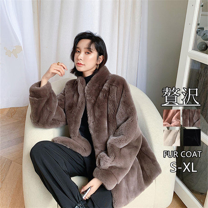 【ヴィンテージ】ファーコート　デミバフミンク　ロング丈　女優襟　太アーム ヴィンテージ】ファーコート デミバフミンク ロング丈 女優襟 太アーム