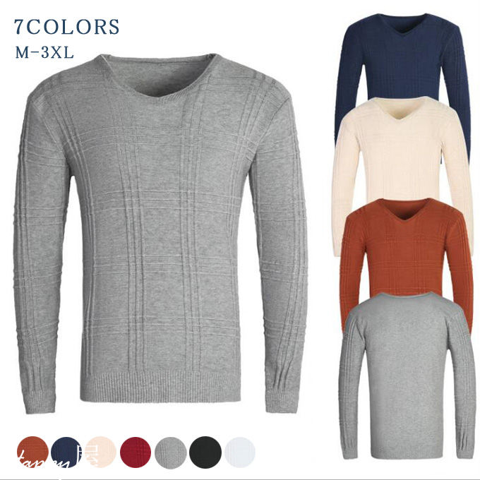 楽天市場】ウォッシュ加工 サーフ メンズ ニット セーター 薄手ニット