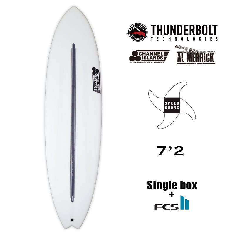 Thunderbolt Technologies 7 2 7 2 Speedquong クワッドフィン サンダーボルト シングルフィン スピードクオン チャンネルアイランド 送料無料 本日限定 Speedquong