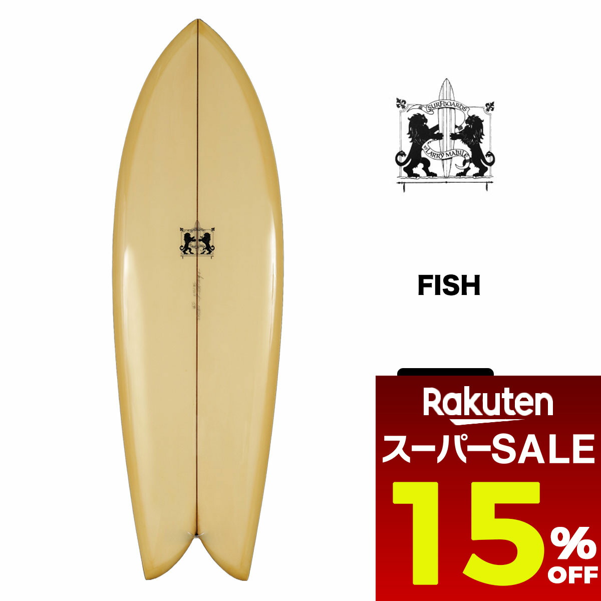 楽天市場】THOMAS SURFBOARDSトーマス サーフボードTWIN FISH 5'5