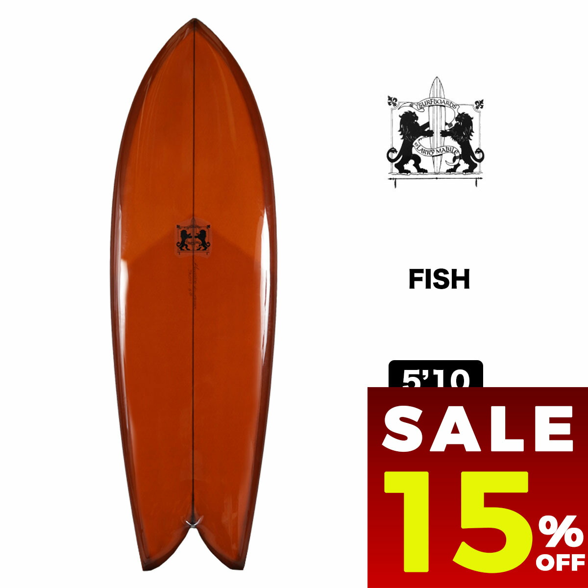 楽天市場】THOMAS SURFBOARDSトーマス サーフボードTWIN FISH 5'5