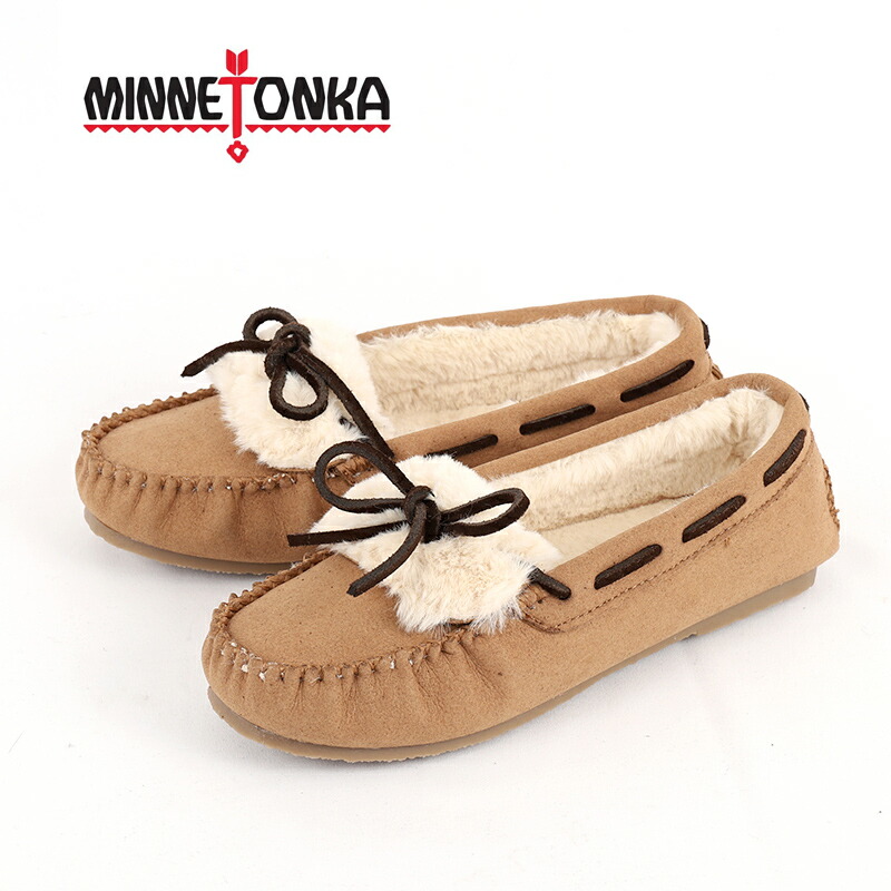楽天市場 Sale Minnetonka ムートン モカシン Khloe Slipper Ii Chestnutミネトンカ クロエ ファー フラットシューズ ジャックオーシャンスポーツ