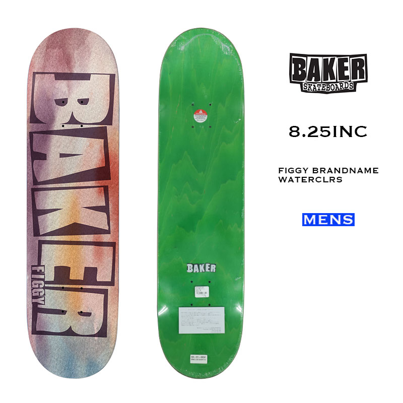 メーカー包装済 Baker Skateboards ベイカー スケートボード デッキ スケボー スケートデッキ Figgy Bn Waterclrs Deck メンズ 21ss マルチカラー 8 25inc 新品 Secretoftheislands Com