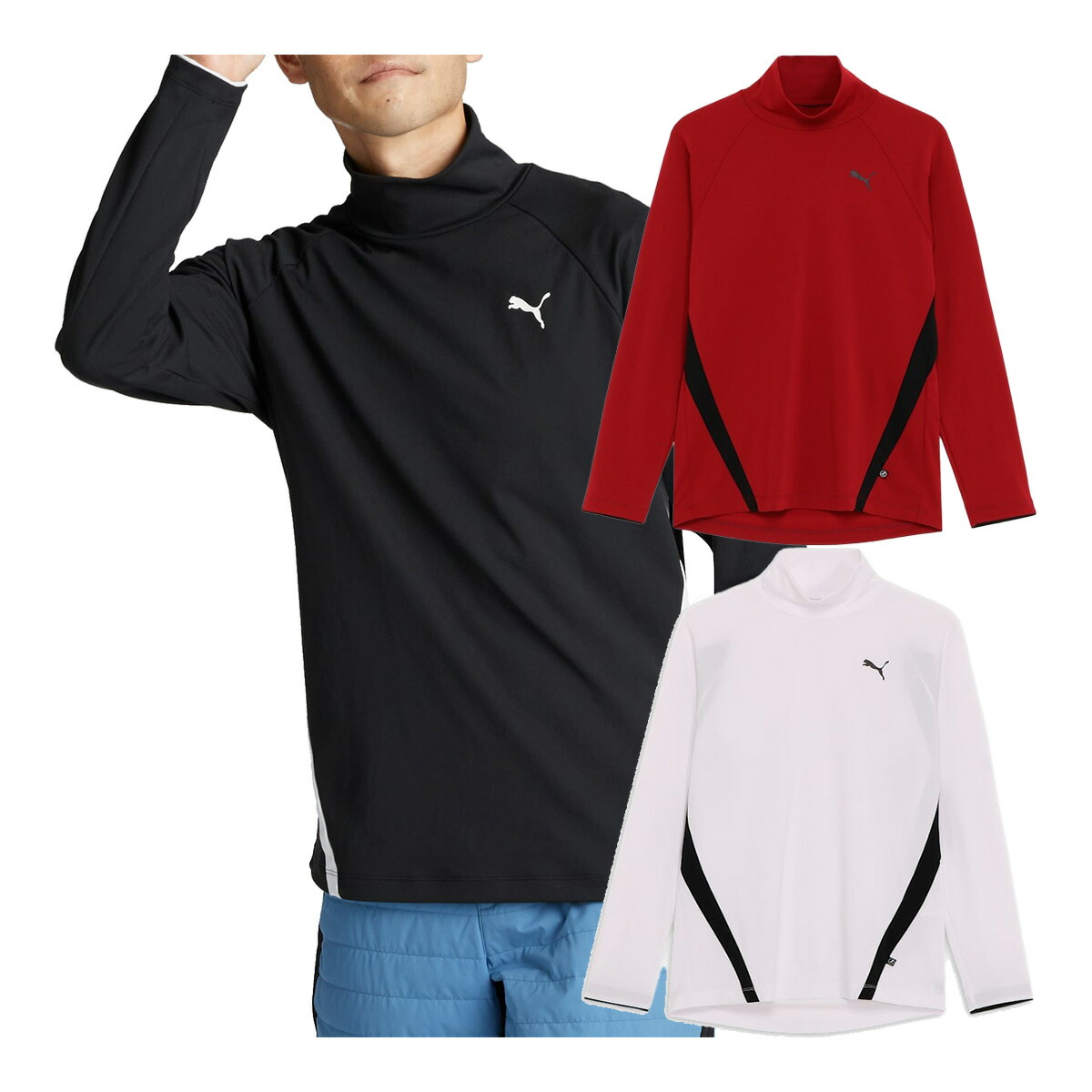 楽天市場】プーマ ゴルフ Pロゴ リラックス ハイネック ニット