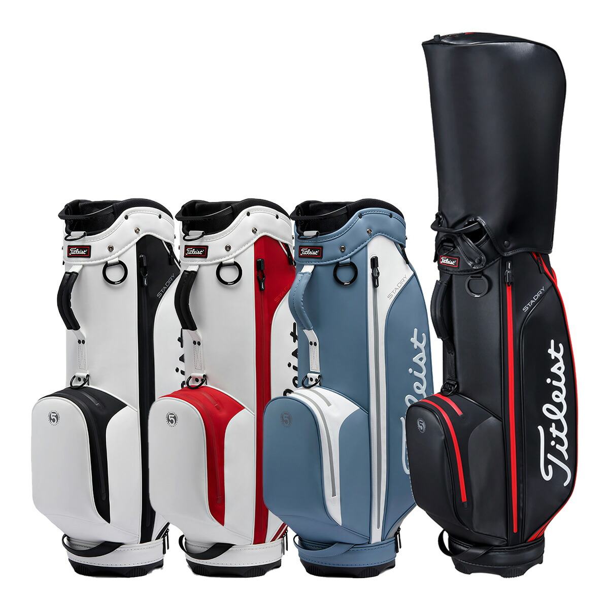 Titleistエリートパフォーマンス５ステイドライ キャディバッグ ホワイト白 タイトリスト メンズ エリートパフォーマンス 5 ステイドライ