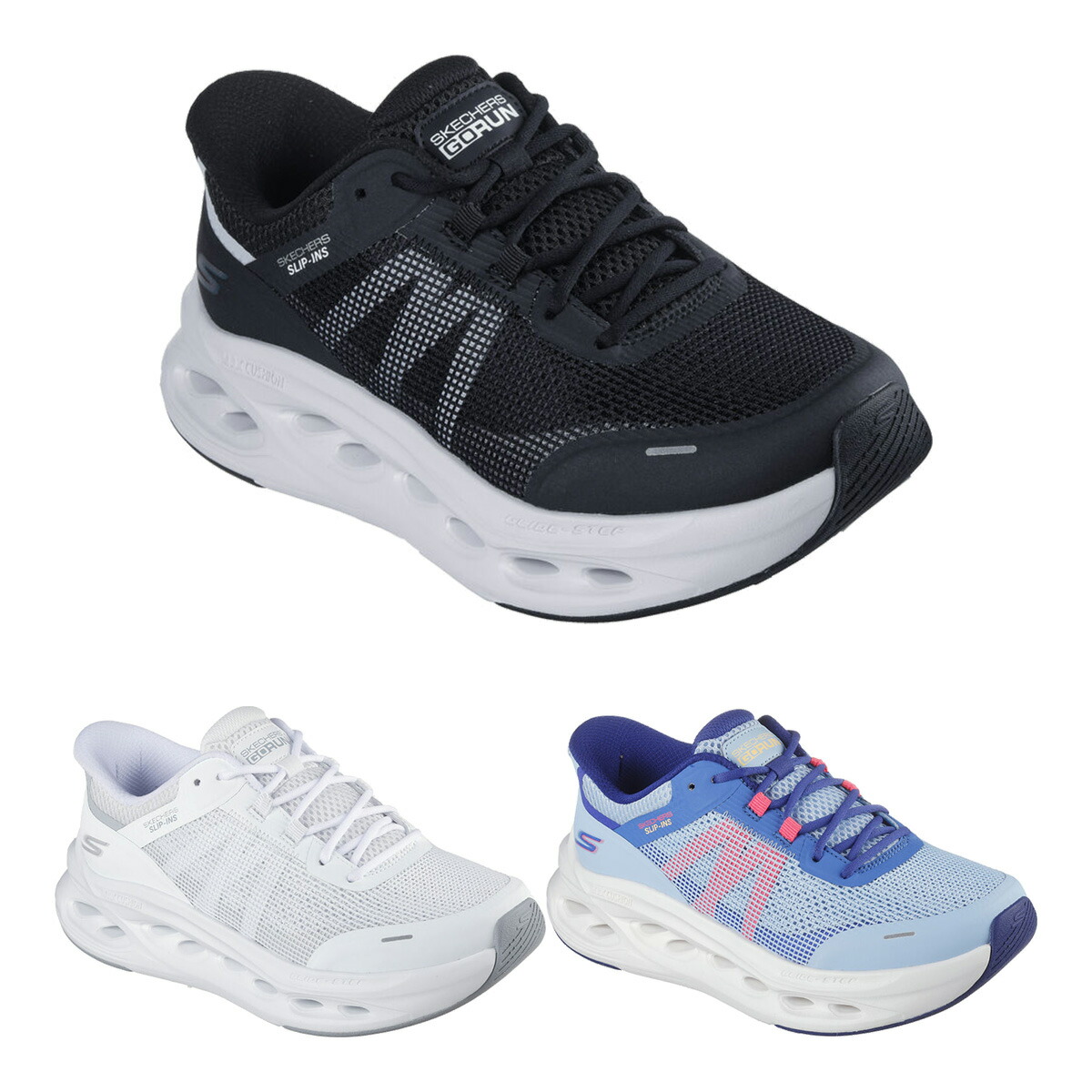 【レディース】スケッチャーズ Skechers スニーカー スリップインズ マックスクッショニング グライドステップ アバディーン 129401 Slip-ins MAX CUSHIONING GLIDE-STEP ABERDEEN 靴 シューズ ハンズフリーで靴の脱ぎ履きが可能 ノーマル 2E相当 女性用