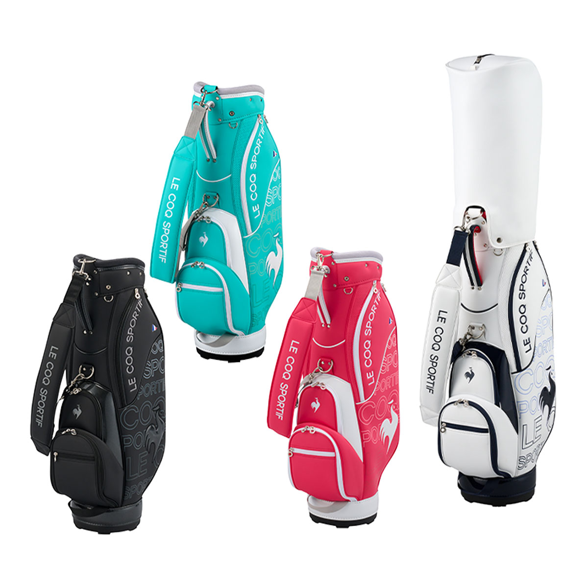 ルコックスポルティフ/ゴルフ レディース キャディバッグ 8.5型 新品！ ルコックスポルティフ（lecoqsportif）（レディース）ゴルフ キャディ