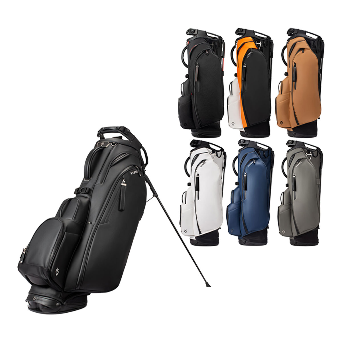 Vessel スタンドキャディバッグ　軽量7.5型 Vessel ベゼル ゴルフ スタンド キャディバッグ 軽量 7.5型 47インチ