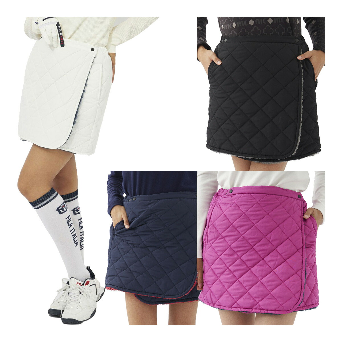 楽天市場】【レディース】マリ・クレール リバーシブル 巻きスカート