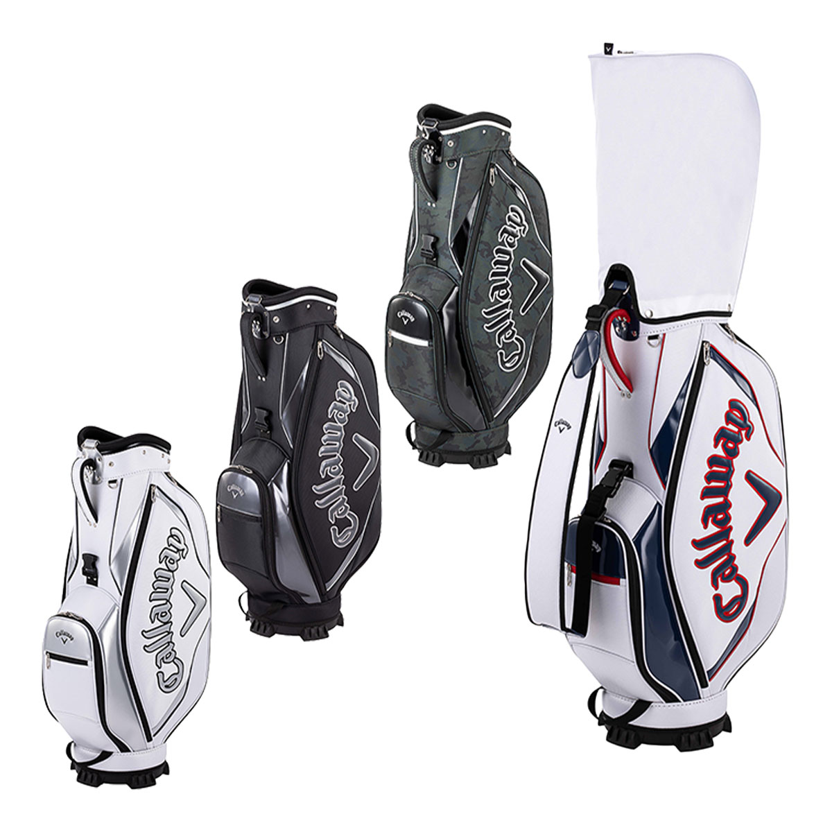 Callaway キャディバッグ 迷彩柄 美品 軽量タイプ Callaway キャロウェイ ゴルフ 軽量キャディバッグ9.5型