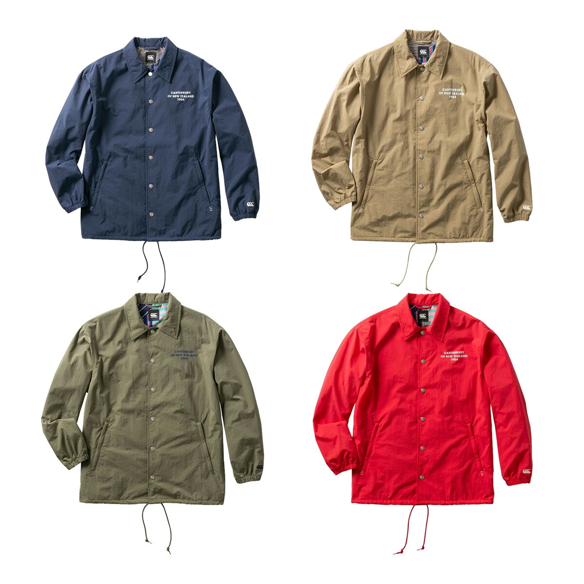 【在庫処分】カンタベリー Canterbury 長袖 コーチジャケット メンズ RA70069 ラグビー ブルゾン ジャンバー ジャンパー アウター スポーツ タウンユース レジャー