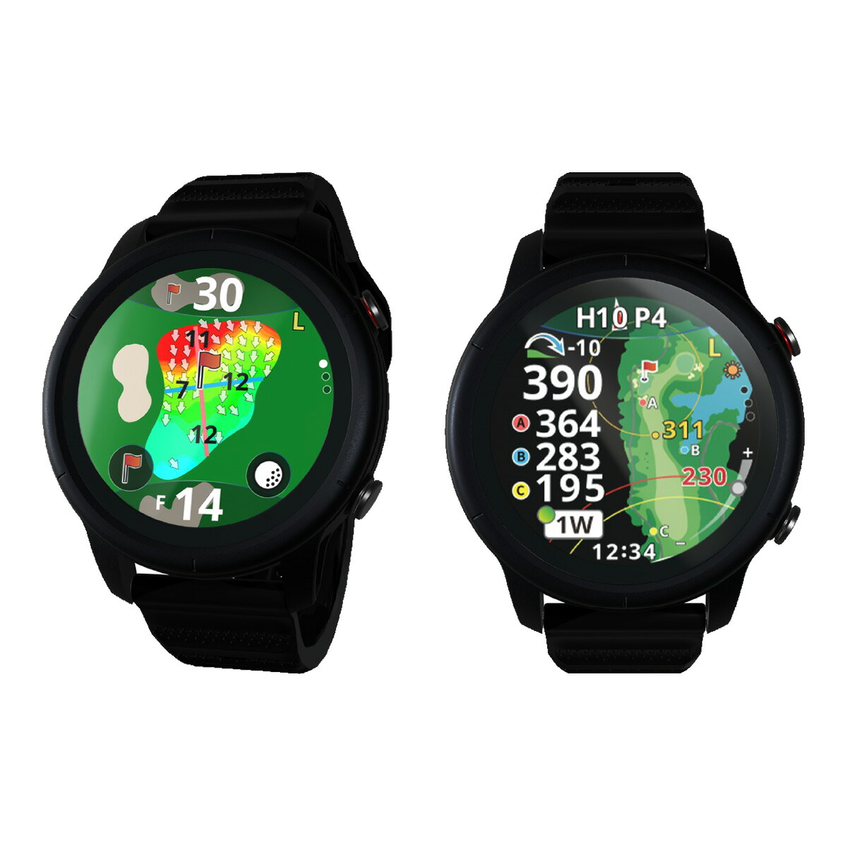 ショットナビ べリックス V14 VELLIX V14 1.43in 飛不一致位置づける器 GPS ゴルフナビ ウオッチ型 AMOLED 有機EL タッチパネル遣りかた Shot Navi ShotNavi ウオッチ印字機
