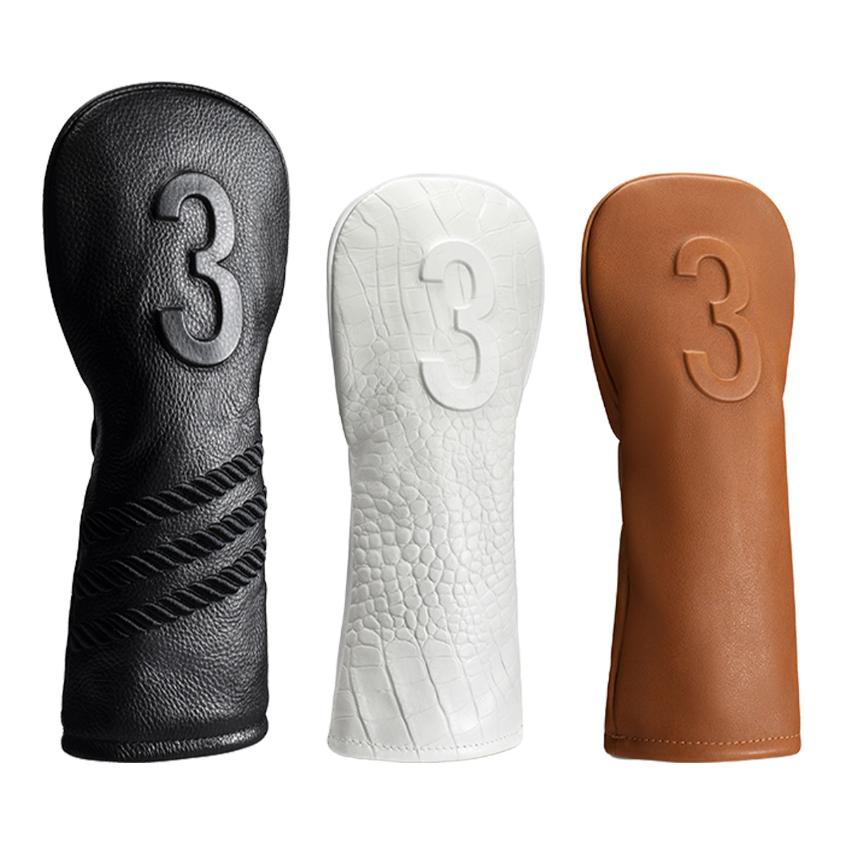 ベゼル ゴルフ LUX HEADCOVER EMBOSSED フェアウェイウッド用 ヘッドカバー HC1123 ゴルフ小物 ゴルフグッズ ゴルフクラブカバー FW用 2026年モデル VESSEL GOLF