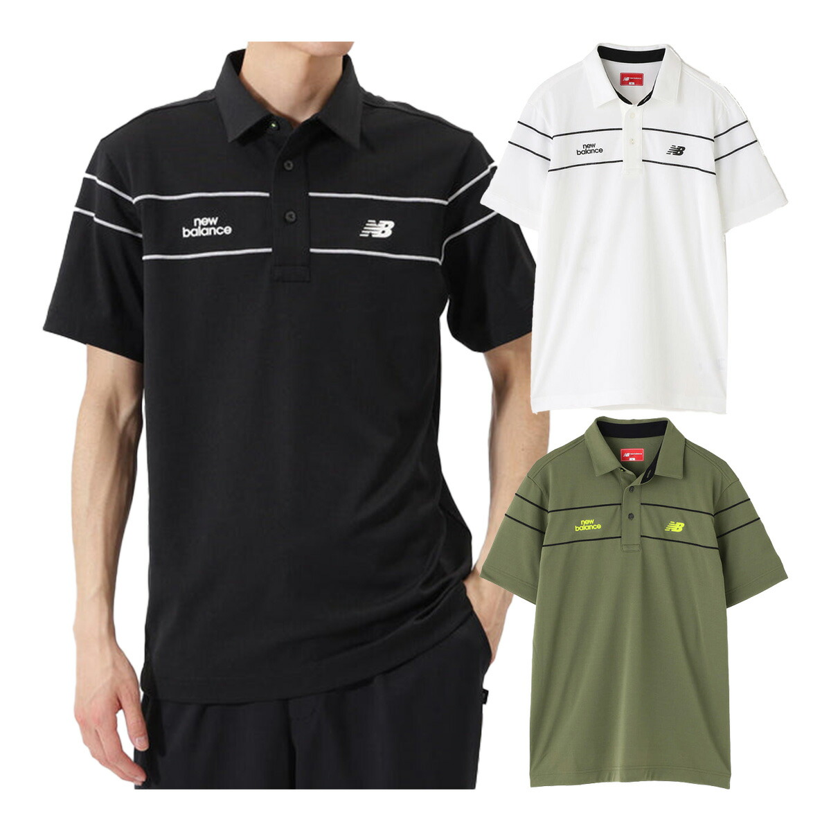 ニュー平衡にする ゴルフ 半袖 スポーツシャツ 色合いプルオーバー メンズ 012-6168004 2026年春夏青写真 New Balance 春夏お召しもの トップス ゴルフお召しもの Newbalance GOLF