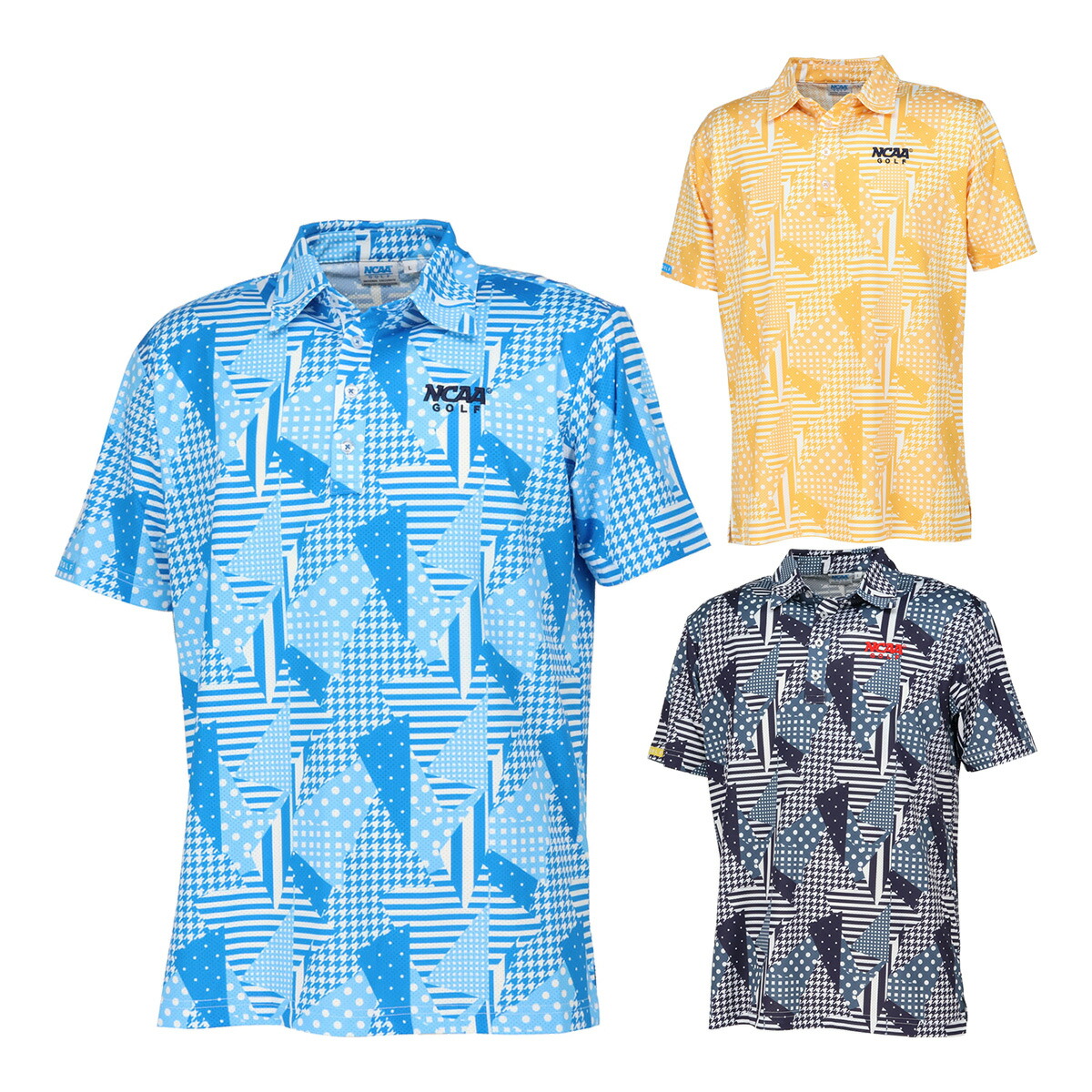 楽天市場】【在庫処分】NCAA GOLF 半袖 ポロシャツ メンズ NG1010 幾何