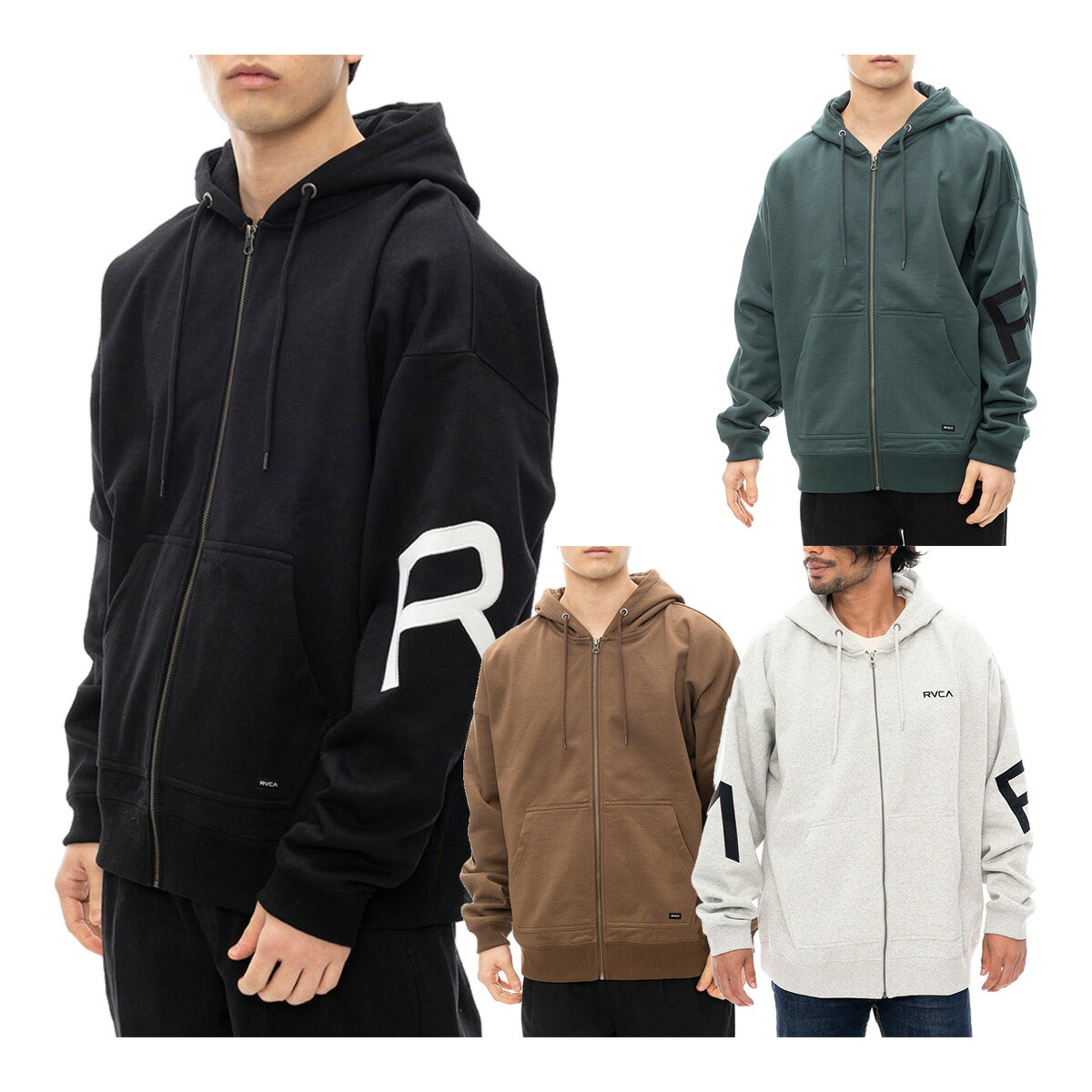 楽天市場】RVCA/ルーカ メンズ ジップパーカー FAKE RVCA ZIP HD 2024