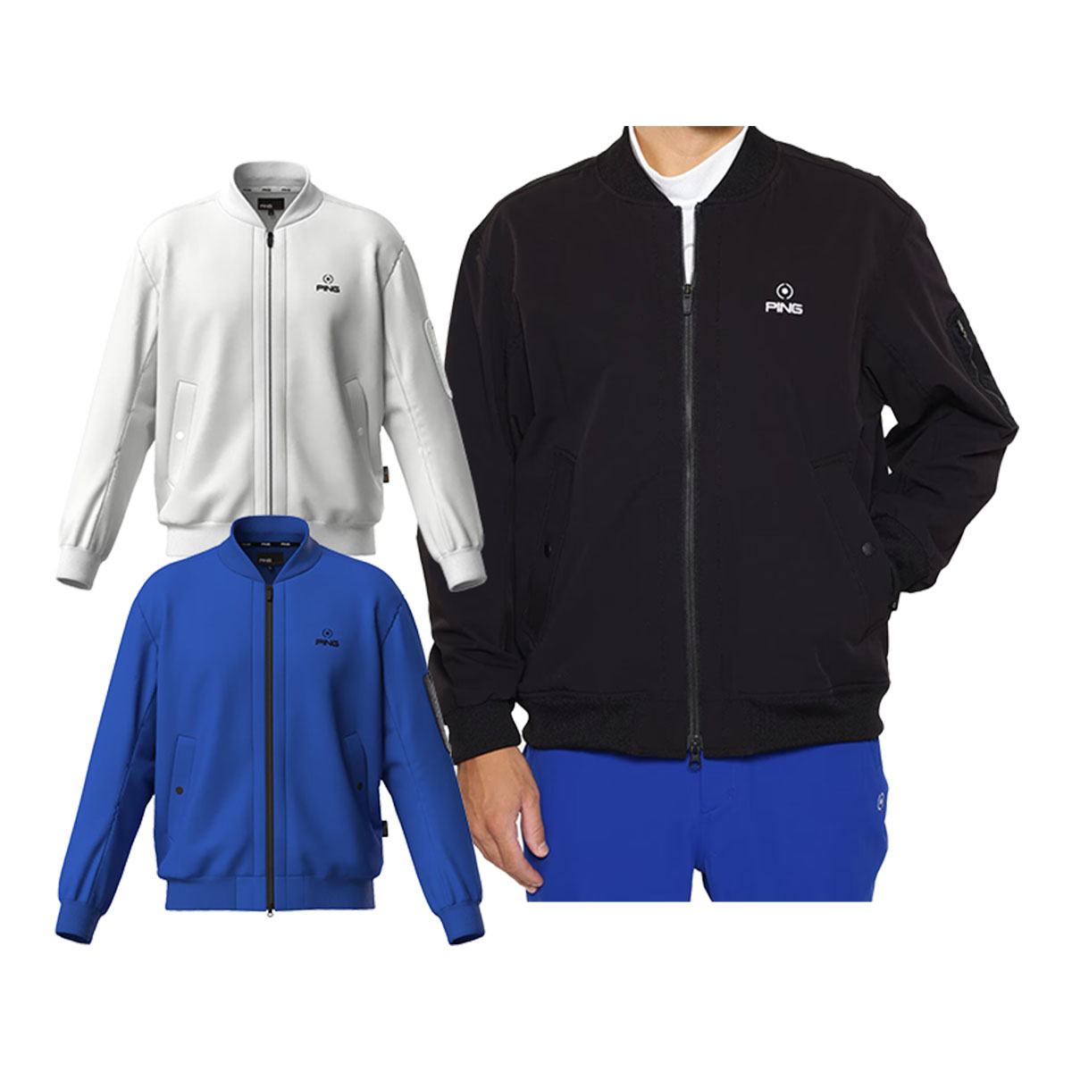 楽天市場】PING ピン 2024年 3WAY ブルゾン ホワイト系 L 【中古
