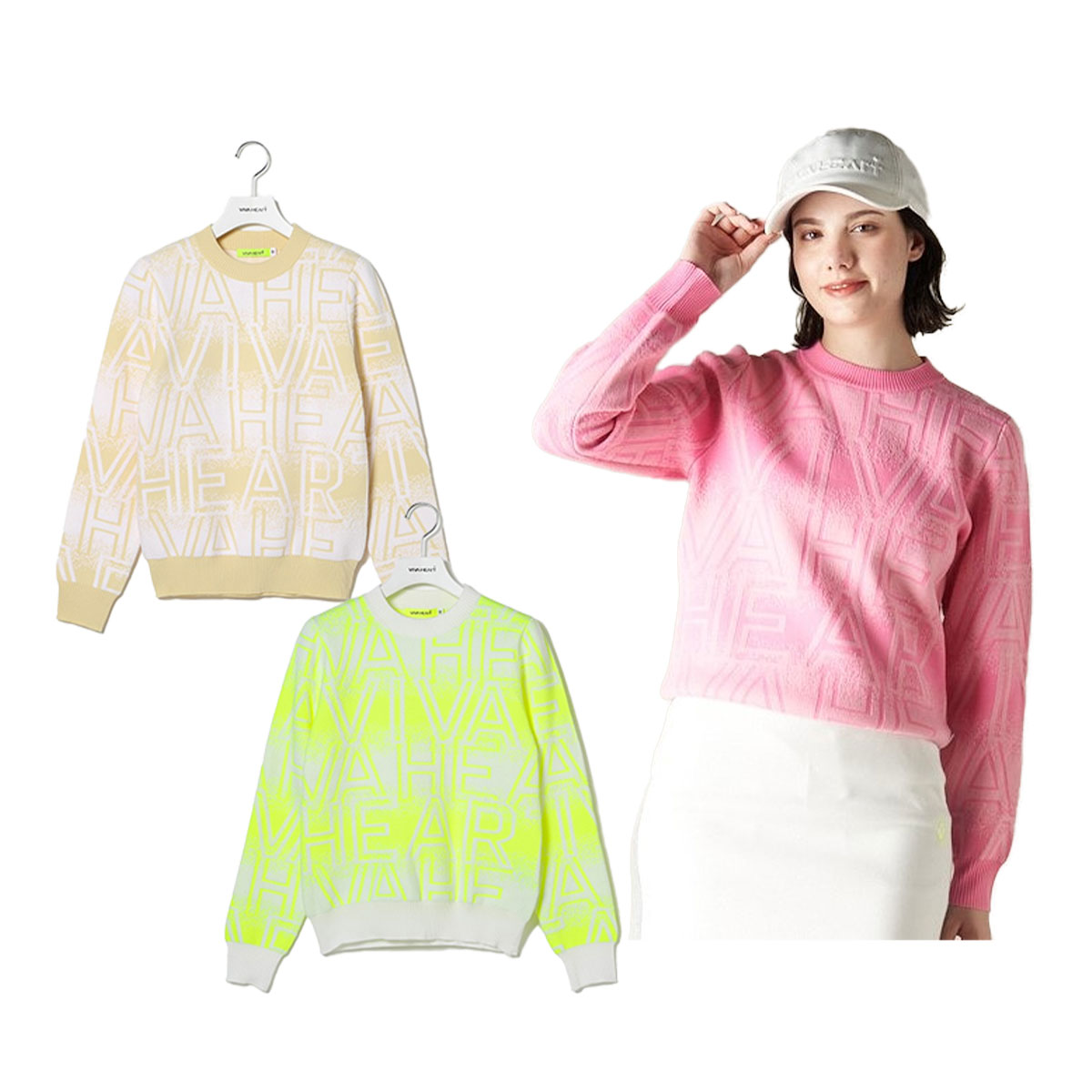 楽天市場】ビバハート VIVA HEART ゴルフウエア レディス セーター