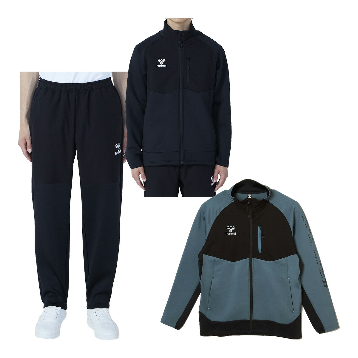 hummel フルジップパーカー パンツ　ジャージ上下セット1923 hummel フルジップパーカー パンツ ジャージ上下セット1923 hummel